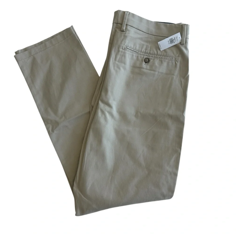 Old Navy Ultimate Slim Built-In Flex Chino Khakis Pants Beige Size 36 x 32